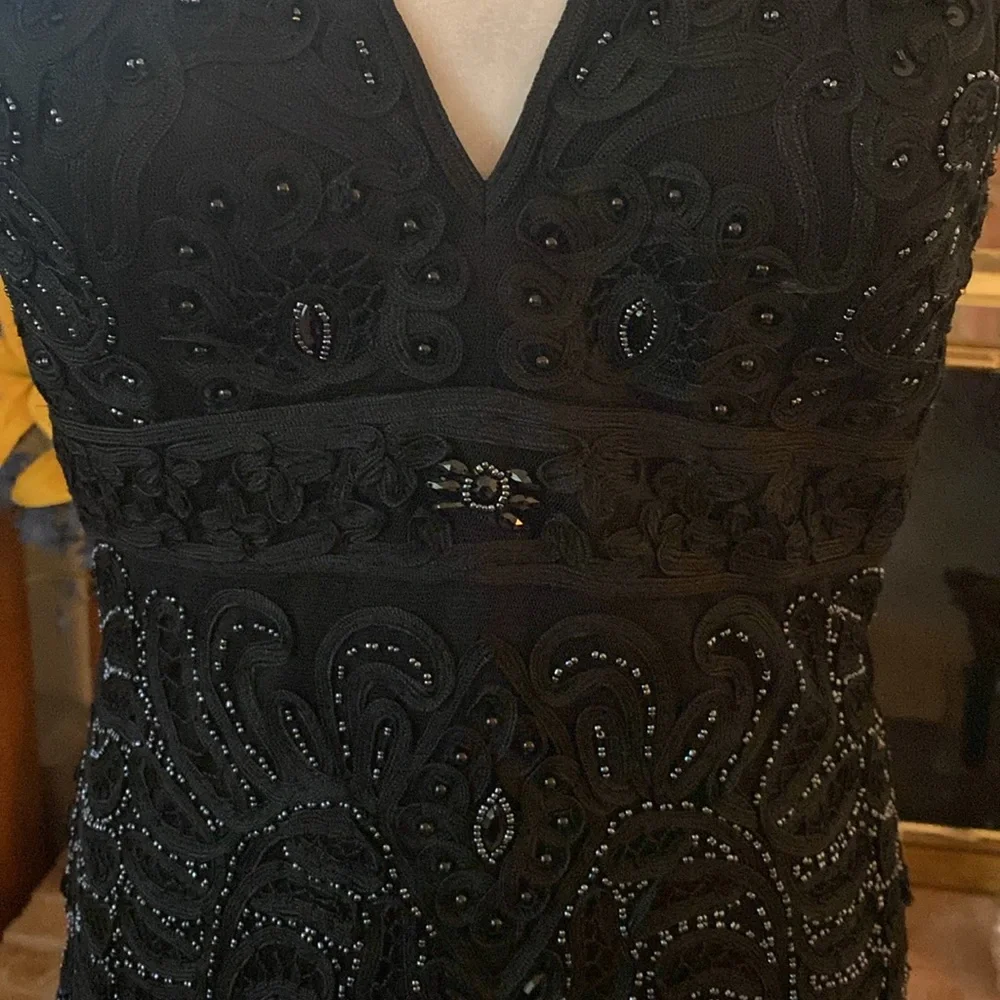 Sue Wong nocturnal black formal gown size 10 - Picture 7 of 17